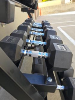 Hex dumbbells set of 5-50lb 
550lb total weight