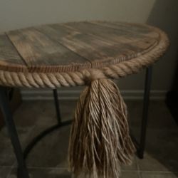 Side Table And Rug For Sale
