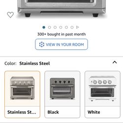Air Fryer + Convection Toaster Oven by Cuisinart, 7-1 Oven with Bake, Grill, Broil & Warm Options, Stainless Steel, TOA-60