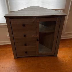 Corner Table - Grey Wood - Price Negotiable