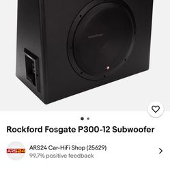 Rockford Fosgate P300-12 Subwoofer