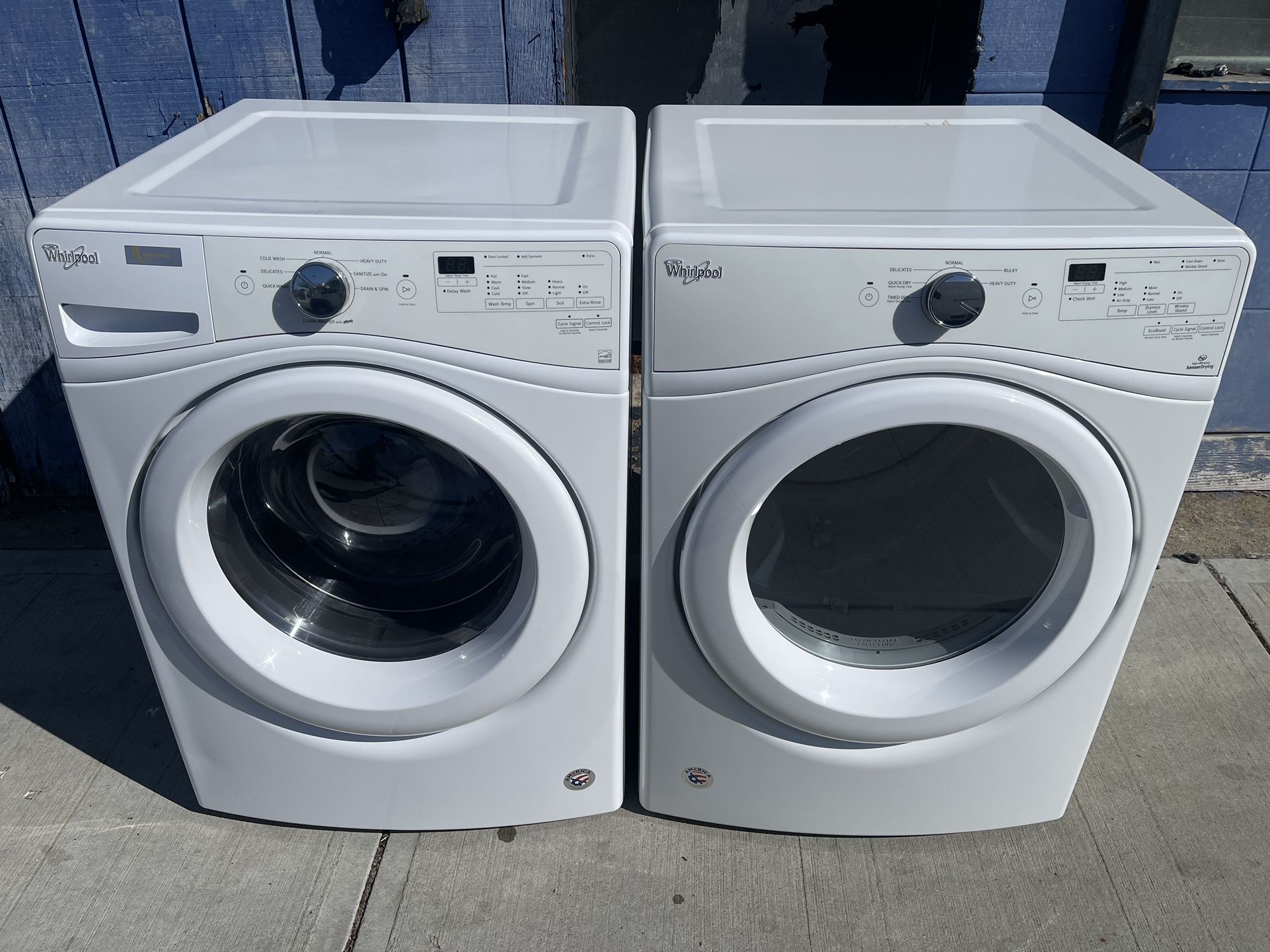 27” Width White Whirlpool Front Loader Set Washer And Electric Dryer FOR SALE!!!!
