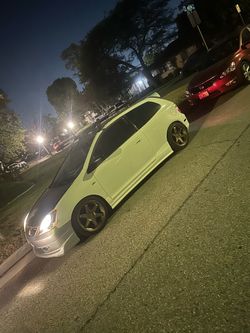 White Honda Civic Hatchback