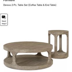 Macys Derevo Coffee  and End Table Set