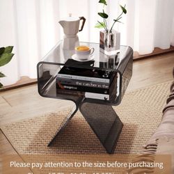 Modern Acrylic Nightstand Side Table