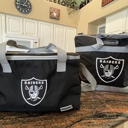RAIDERS soft sided insulated cooler.