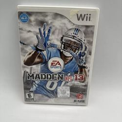 Madden NFL 13 Nintendo Wii Complete 