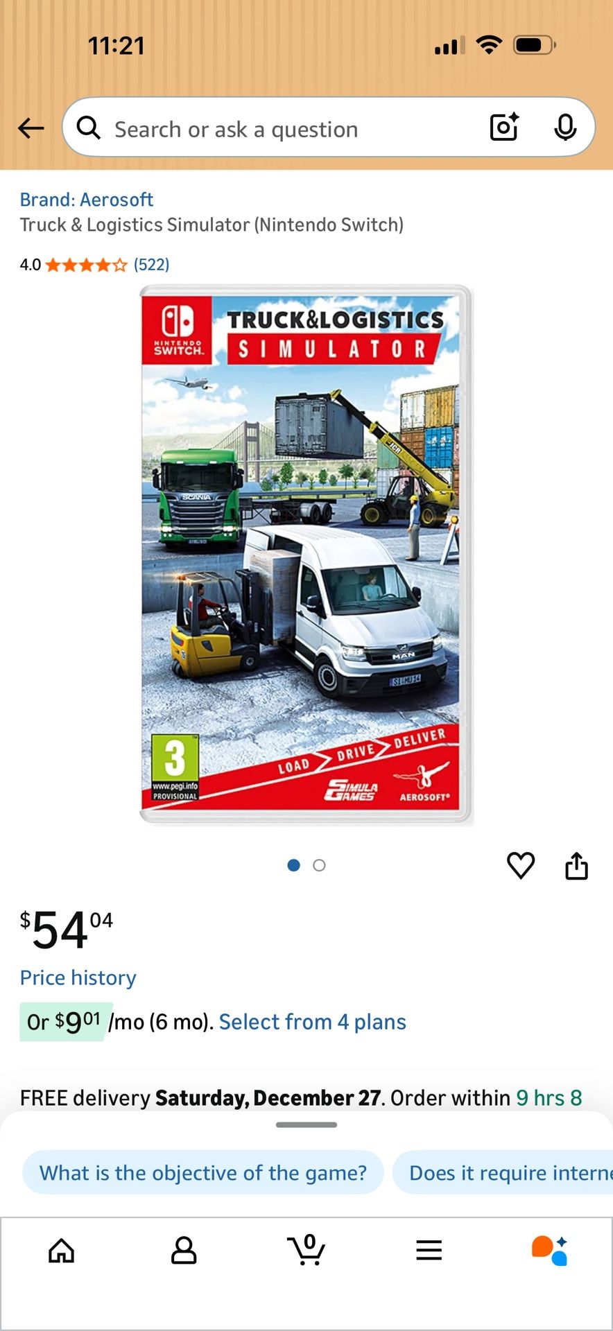 Truck & Logistics Simulator (Nintendo Switch)