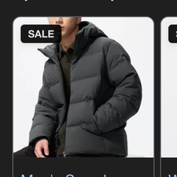 Size Medium Uniqlo Puff Jacket