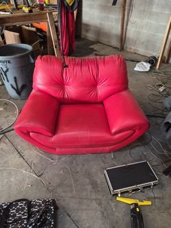 Over Stuffed Wide Lowboy Chair.
