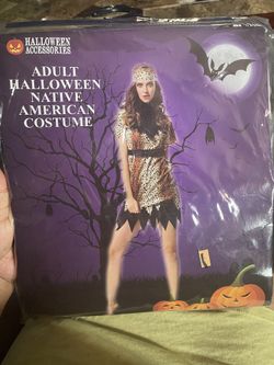 Adult Halloween Native American Costume One Size