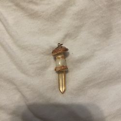 Mushroom Crystal Charm