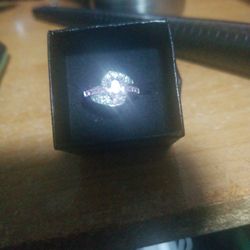 Size 6 Pink Topaz Sterling silver Ring