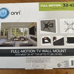 Onn Full Motion TV Wall Mount Brand New In Box
