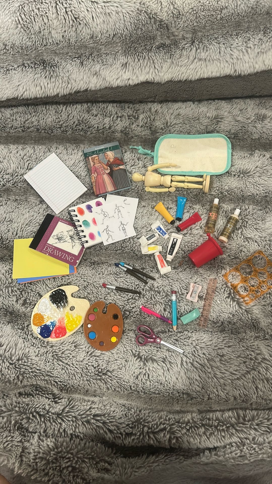 American girl doll art set 