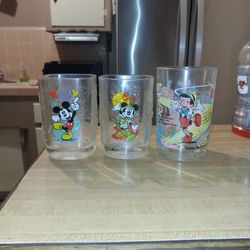 Disney Glass Cups