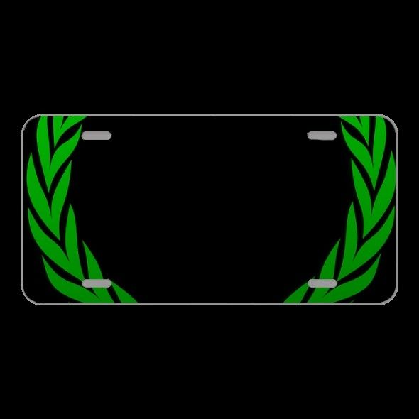 License Plate Novelty Car Front Laurel Wreath Wreath Accolade Winner
