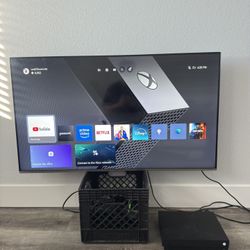 Tv And Xbox One X 