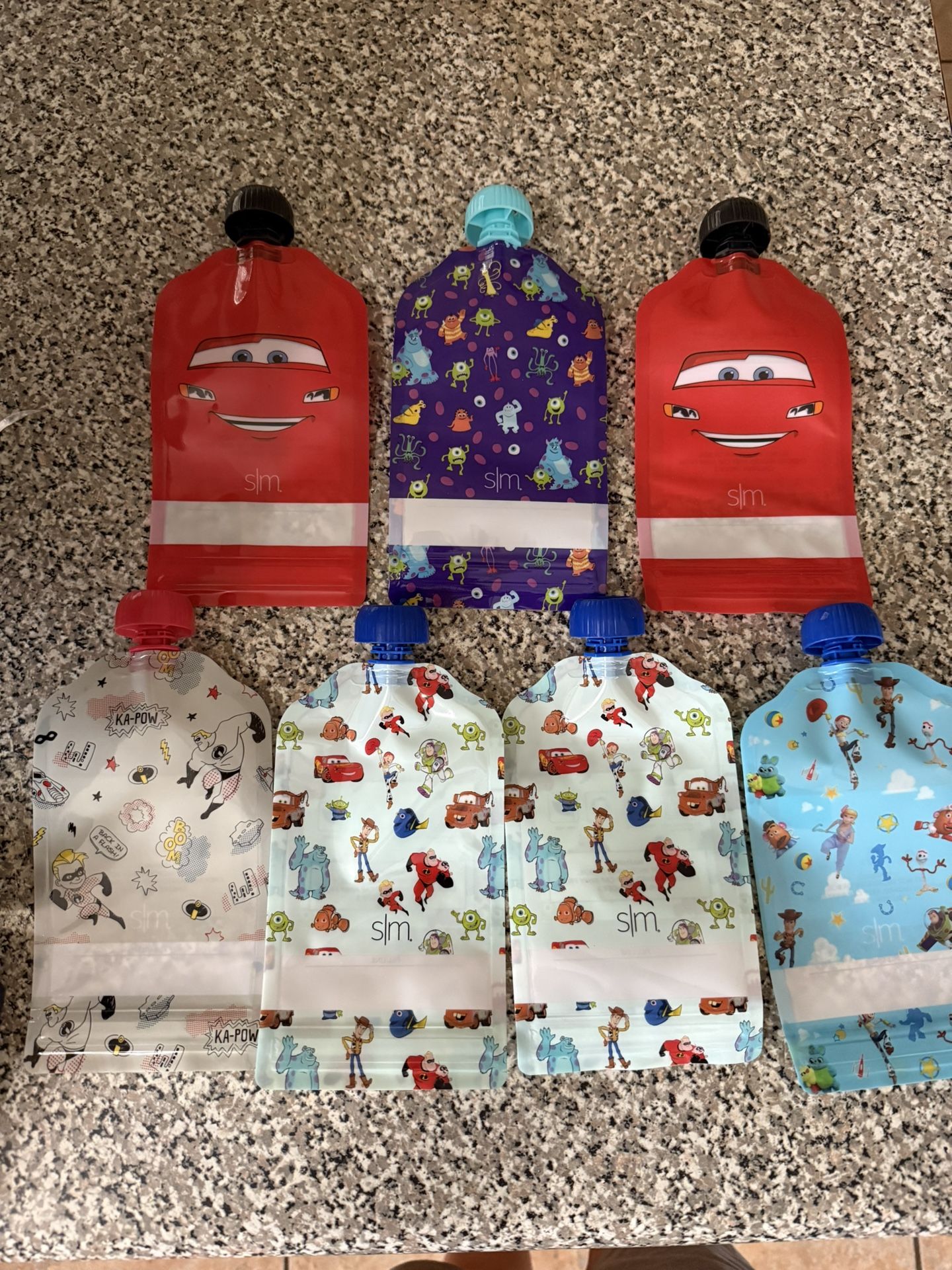 Pixar Reusable Food Pouches 