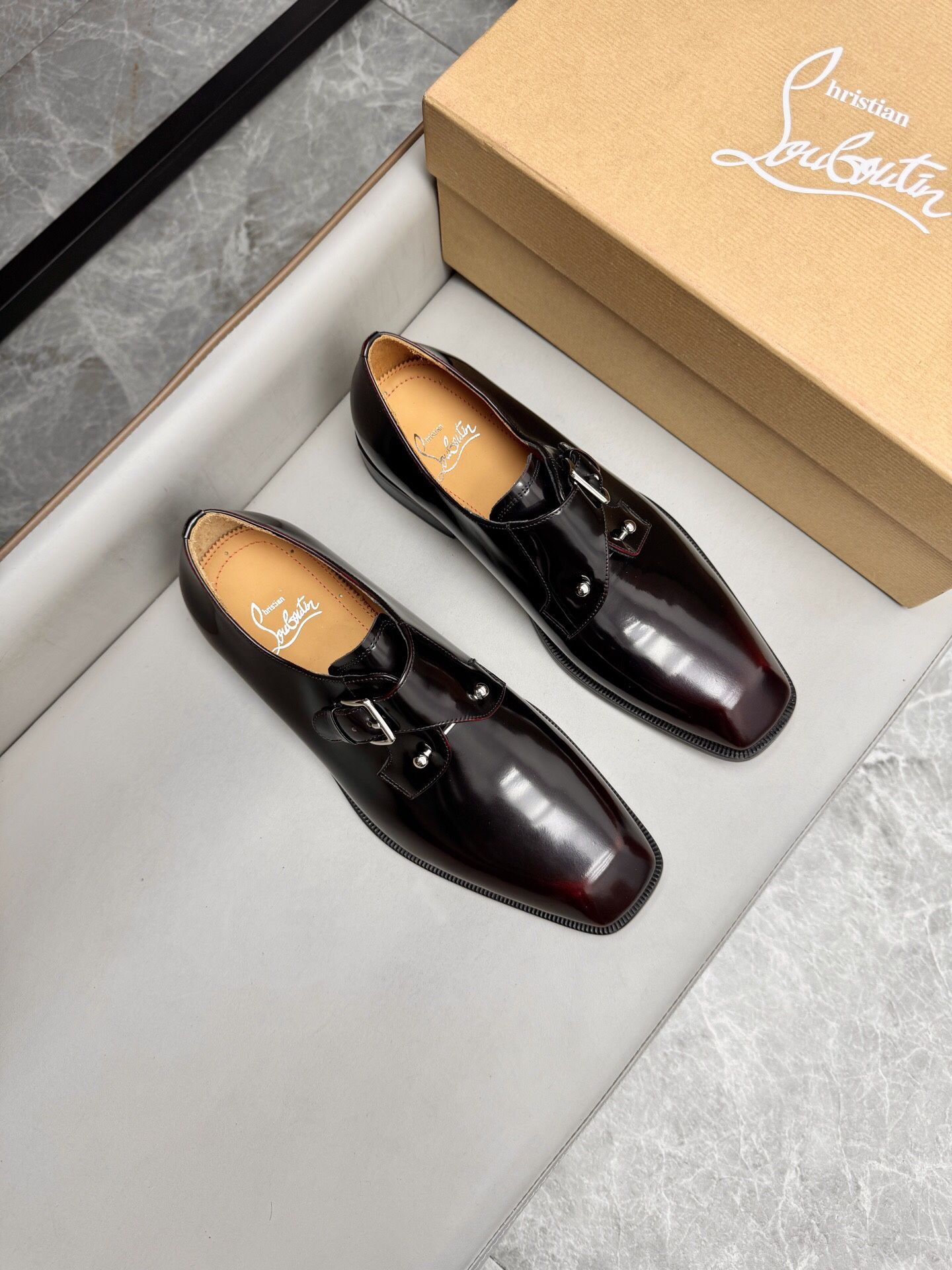 Christian Louboutin Men’s Leather Shoes With Box New 