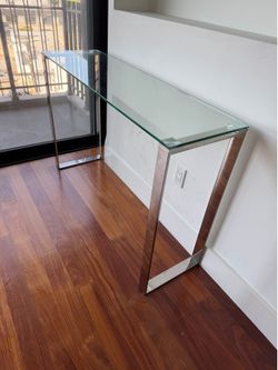 Glass console table/ desk