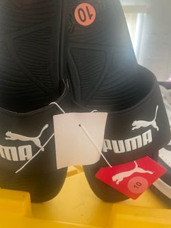Puma black and white sandal