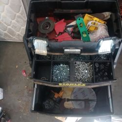 Stanley Rolling Tool Box With Random Tools