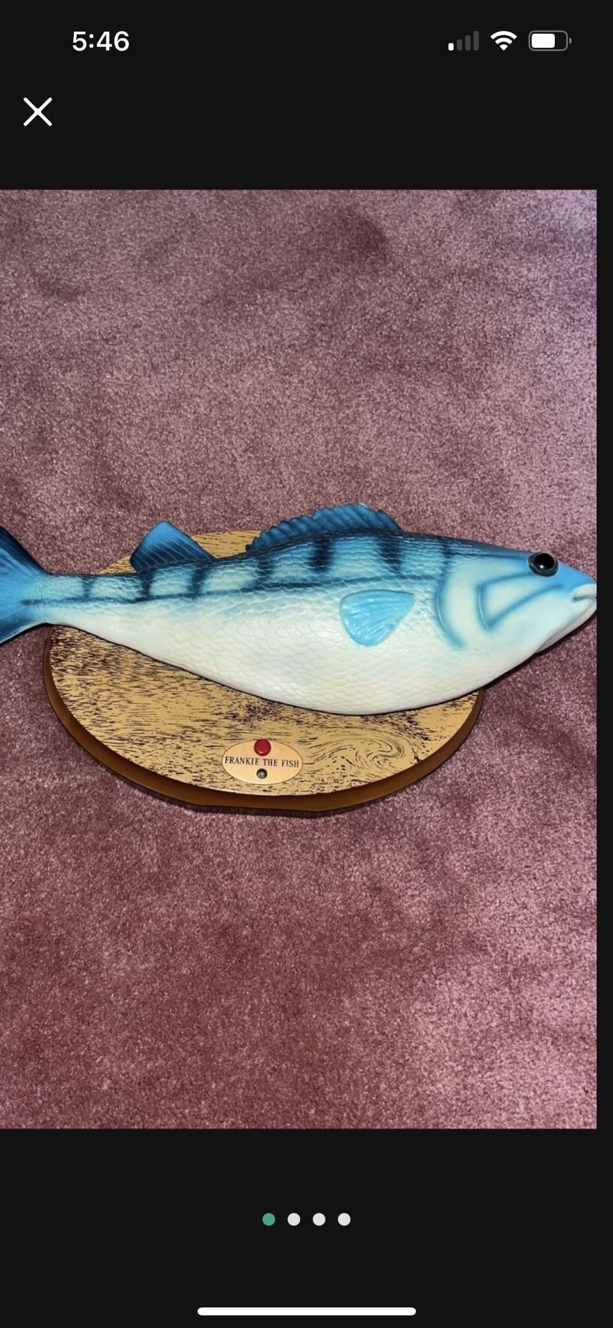 Toy Fish- Frankie The Singing Fish - 20.00 Dollars