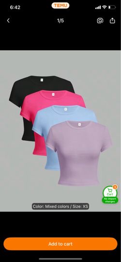 ($13) girls crop top ultra short
