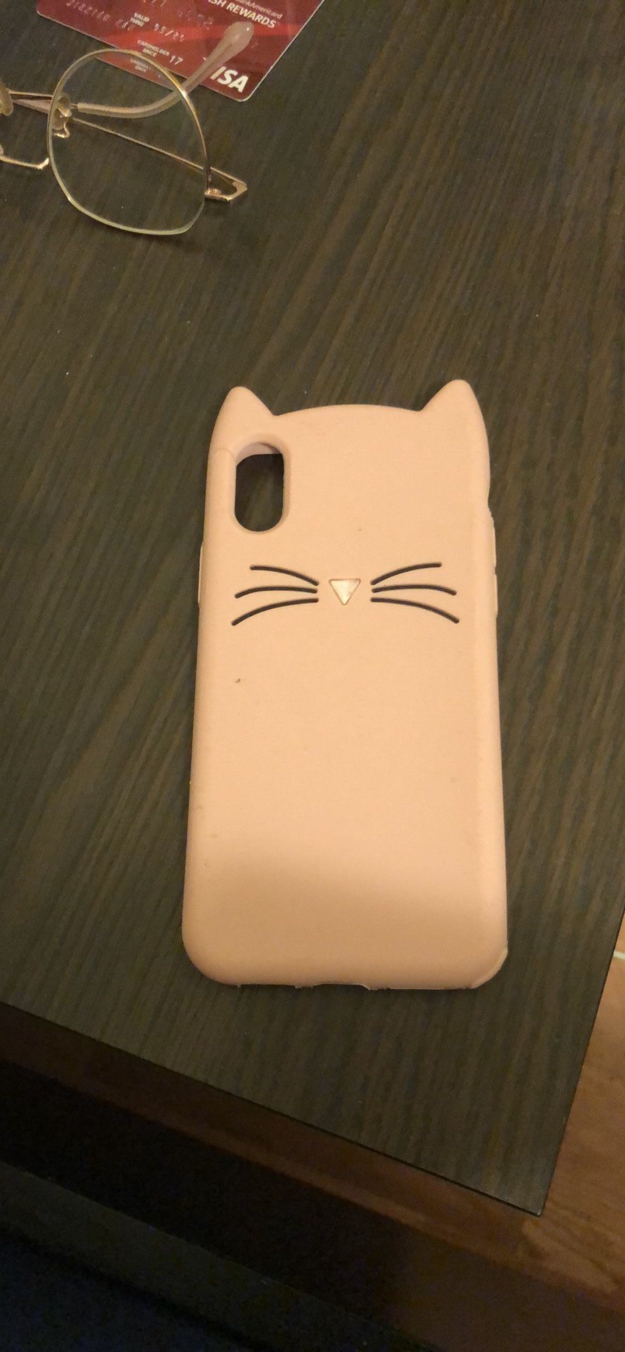iPhone X pink case