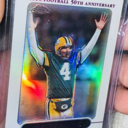 Topps Chrome 50th Anniversary “Refractor” Brett Favre Green Bay Packers