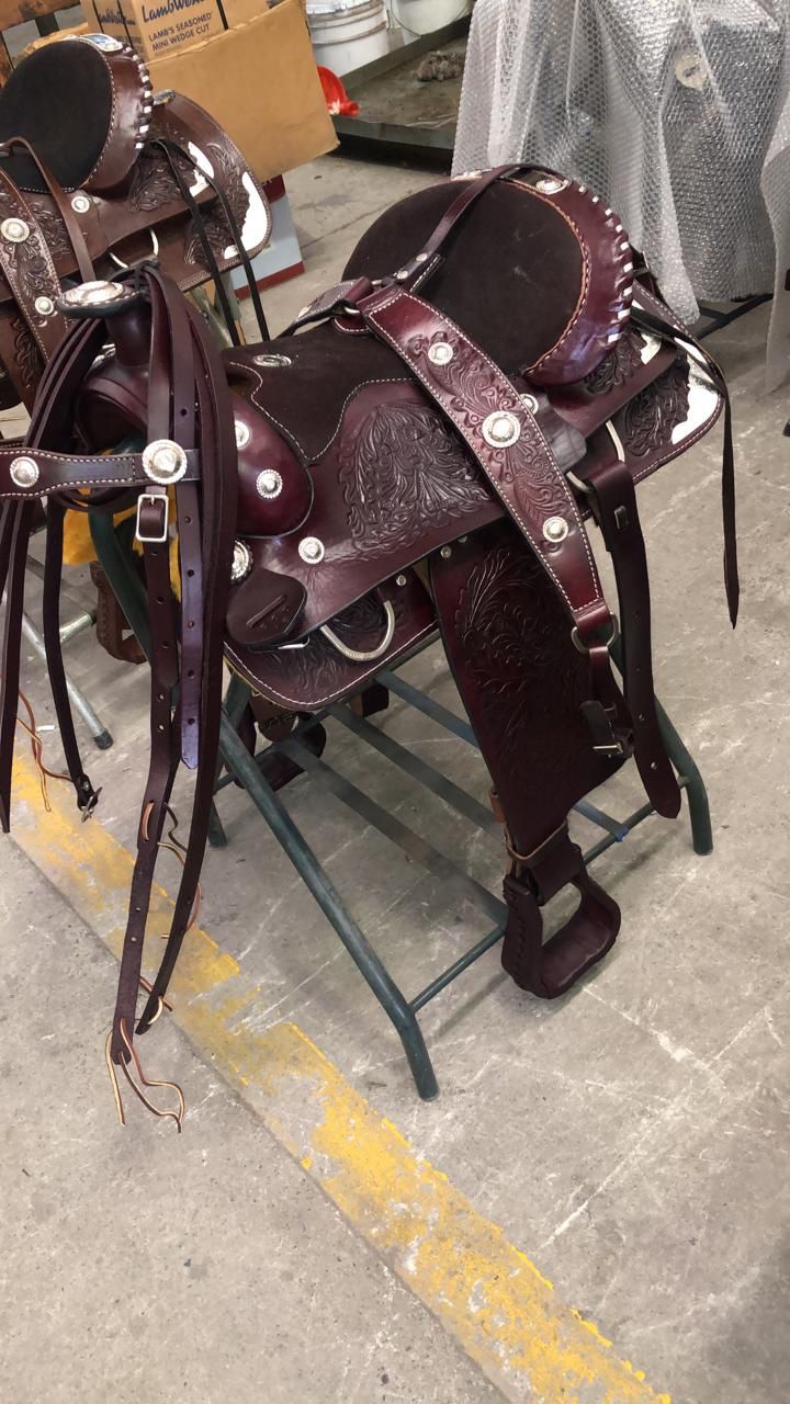 Monterrey style hand made saddles.