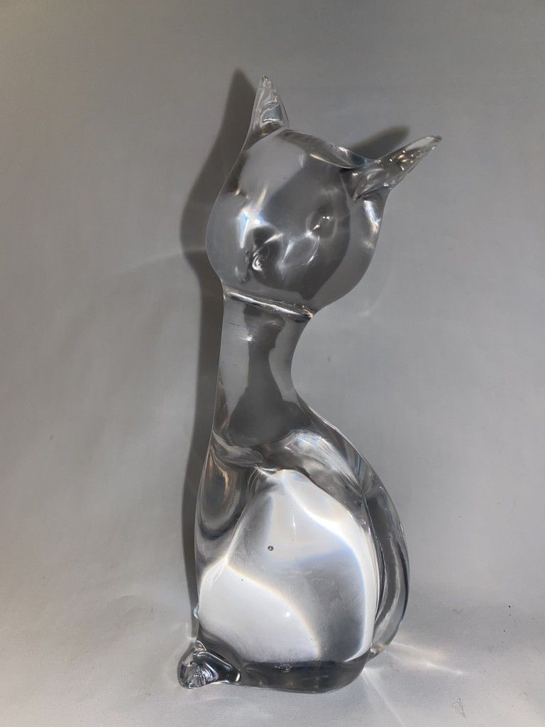 Stunning Crystal Cat Figurine/Paperweight