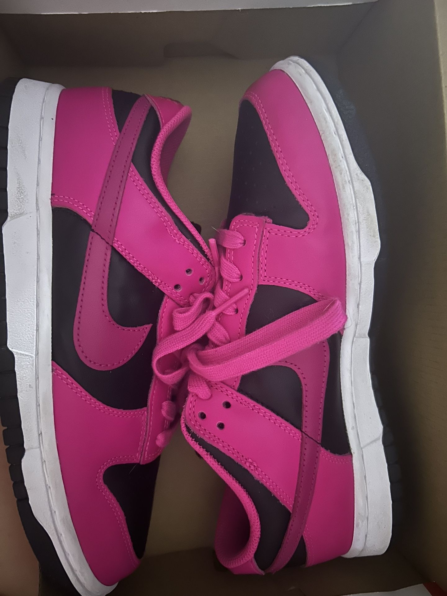 Black And Hot Pink Nike Dunks