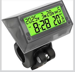 Solar Powered LCD Clock - Waterproof Shockproof