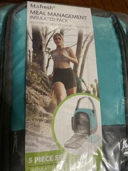 New Fit fresh Insulated lunch cooler box pack meal management keto Ice pack