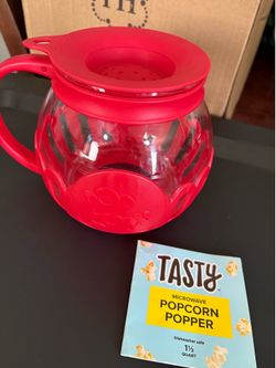 Tasty Microwave Popcorn Popper 1.5 Quart