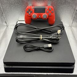 Sony PlayStation 4 PS4 Slim Black Console 1TB, TESTED & WORKING!