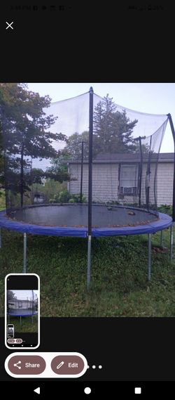 Large Trampoline With Safety Nets