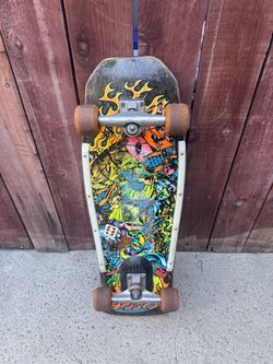 Vintage 80’S - SANTA CRUZ CHRISTIAN HOSOI “COLLAGE “ - Complete Original Skateboard - used - $600