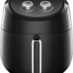 ALLCOOL Air Fryer 4.5 QT Fit for 2-4 People Easy to Use with 8 Cooking References Dishwasher Safe Nonstick Basket Auto Shutoff Black Air Frye

