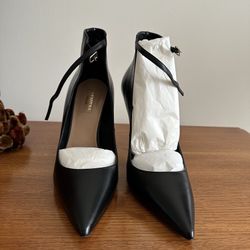 Aquazzura Genuine Black Leather Shoes