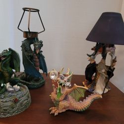 Dragon Tealight Lamps and Figurine 🐉