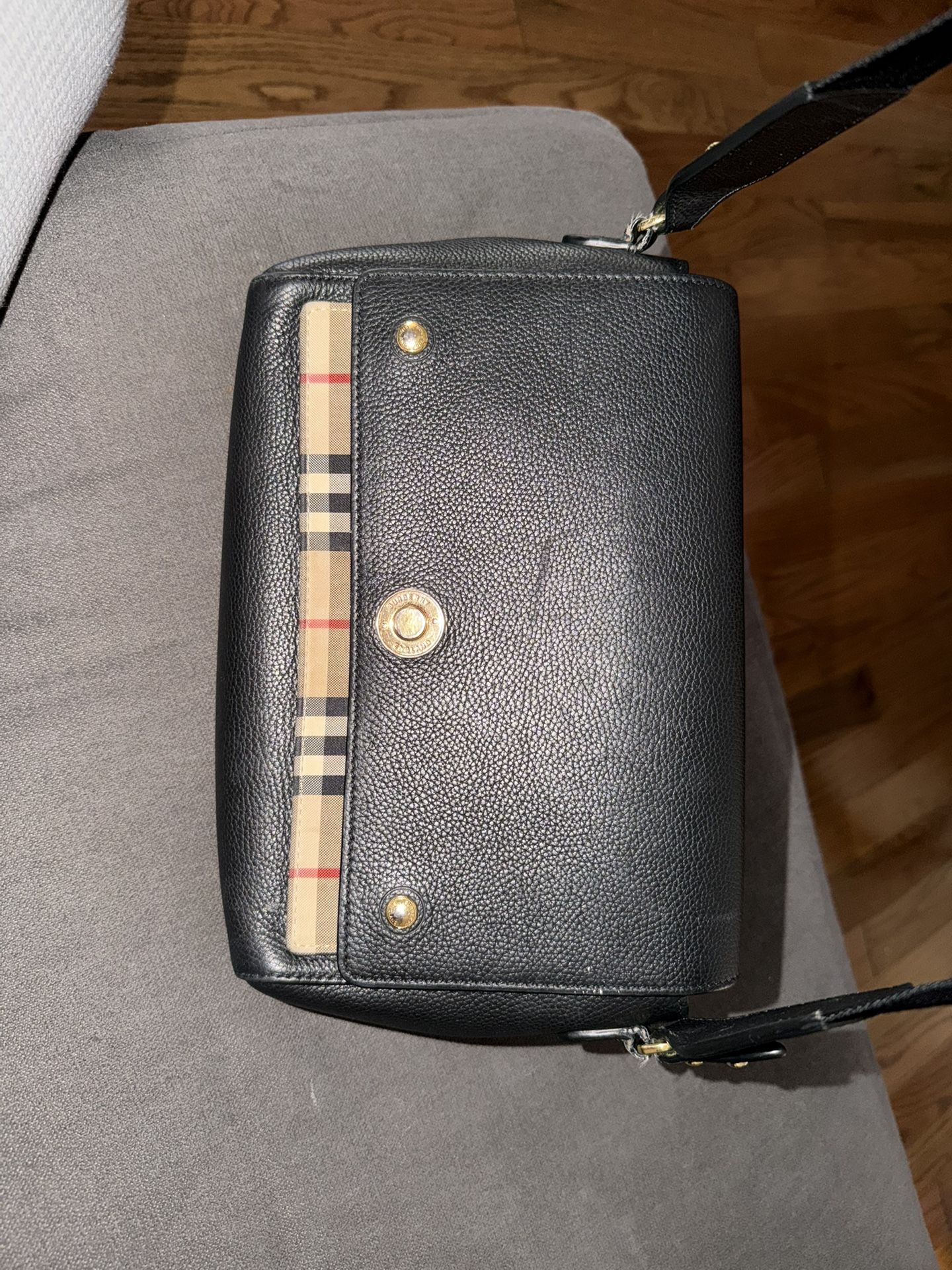 Burberry Black and Beige Crossbody Bag