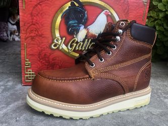 Work boots (Botas De Trabajo) El Gallo Made In México 100% Leather