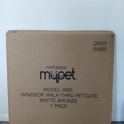 Northstate Mupet Model 4955 Windsor Walk-thru Petgate Matte Bronze