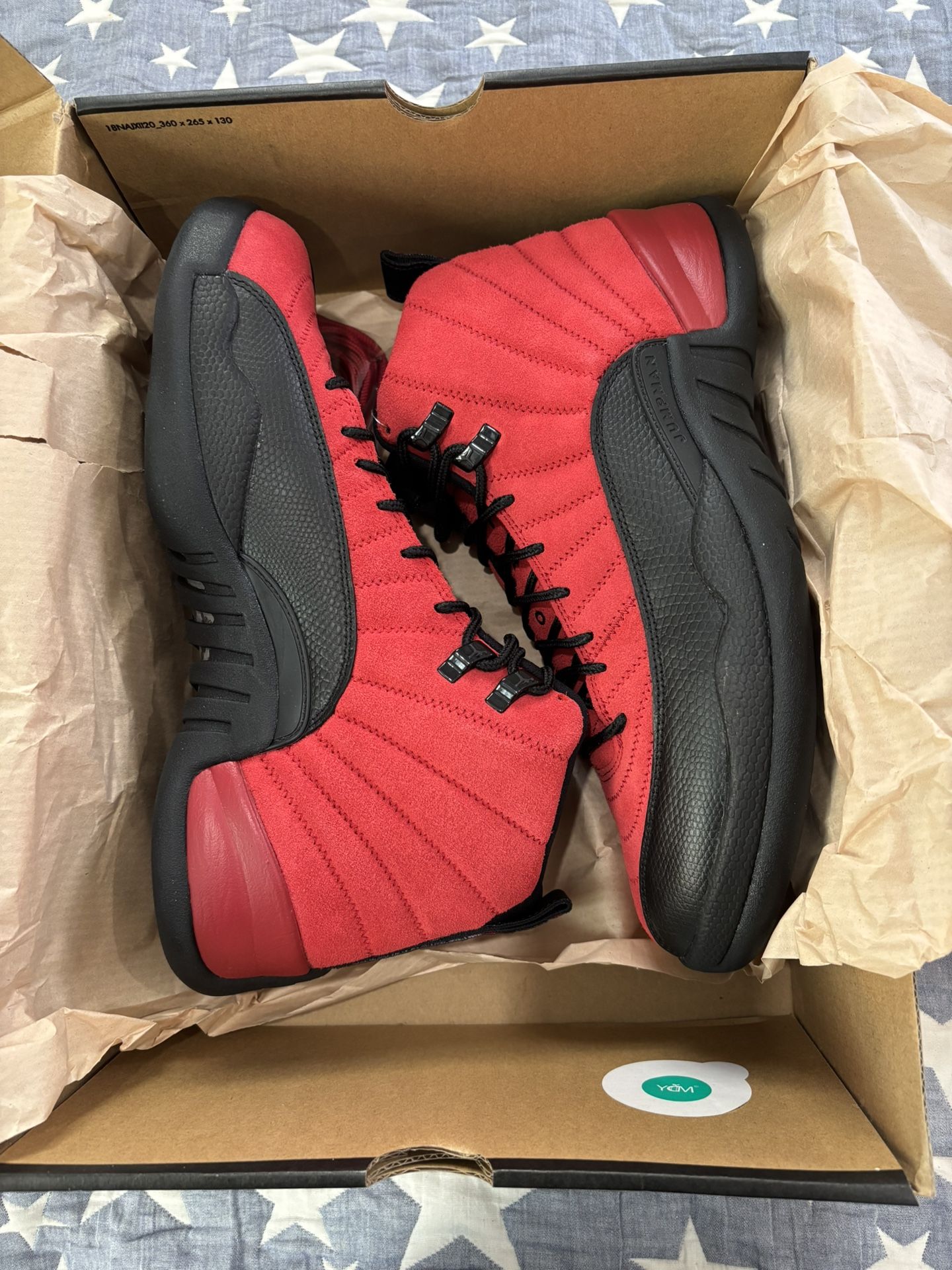 Air Jordan 12 Retro Varsity Red/Black New Size 10.5