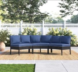 Curved patio furniture set outdoor patio furniture brand new patio sofa in the box