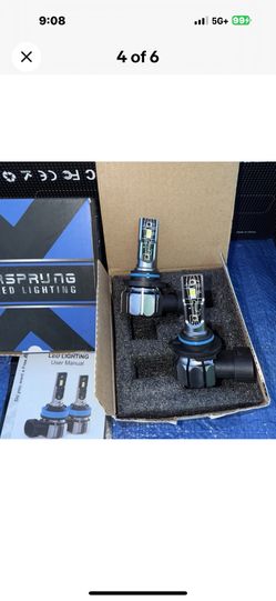 Fahren 9005 HB3 LED Fog Light Bulbs 80W 8000LM 6500K Cool White Super Bright (2)