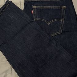 Navy Levi’s 501’s 42/30 